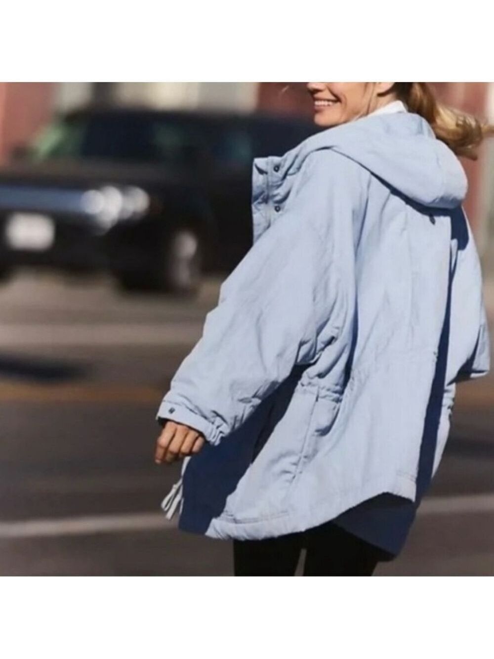 Free people Billie Boxy Lightweight Insulated Jacket. NWT. Steel